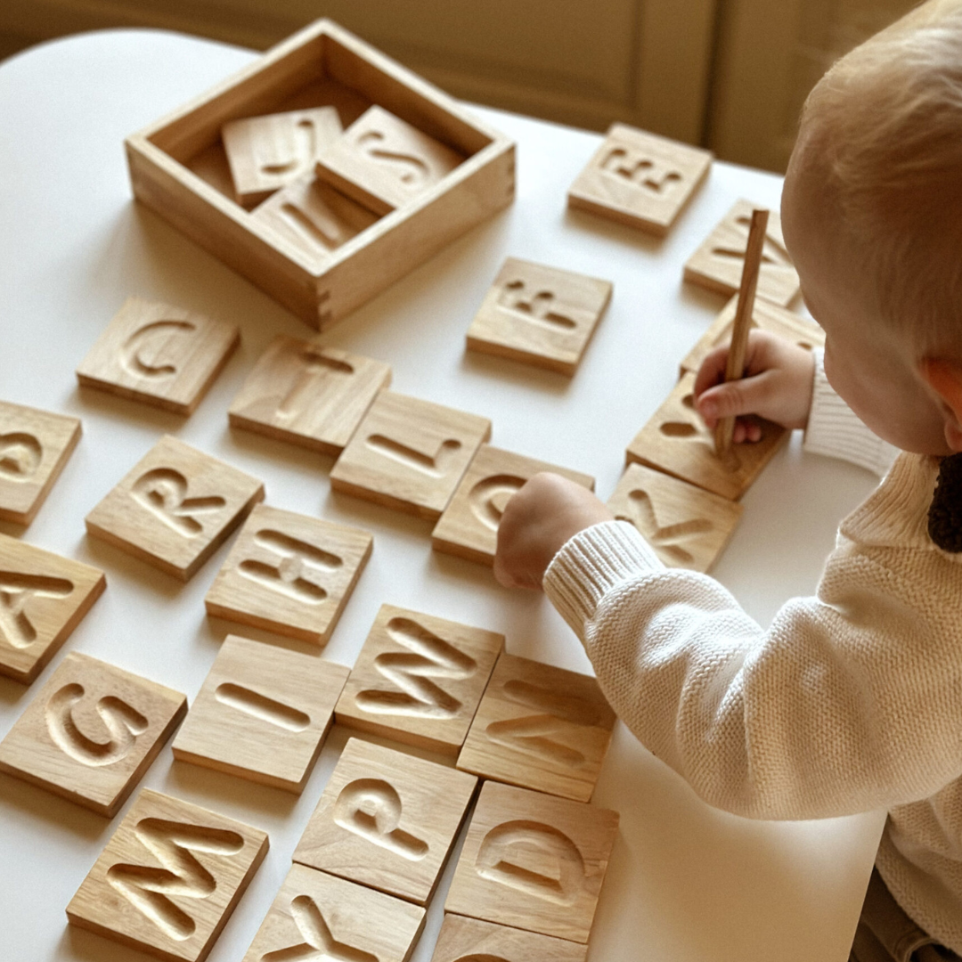 Capital Letter Spelling Tiles