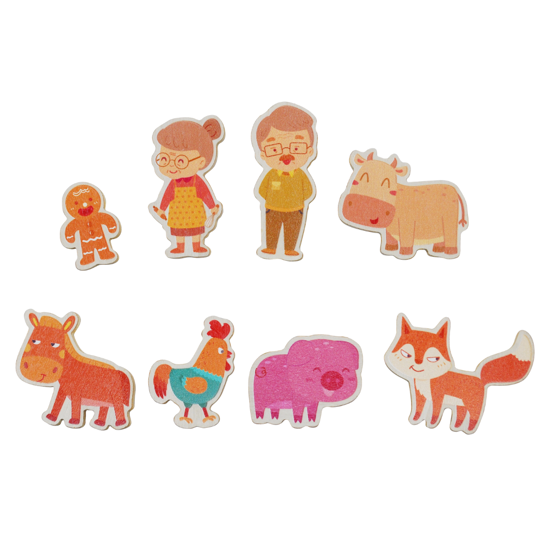 Gingerbread Man Book & Play Set
