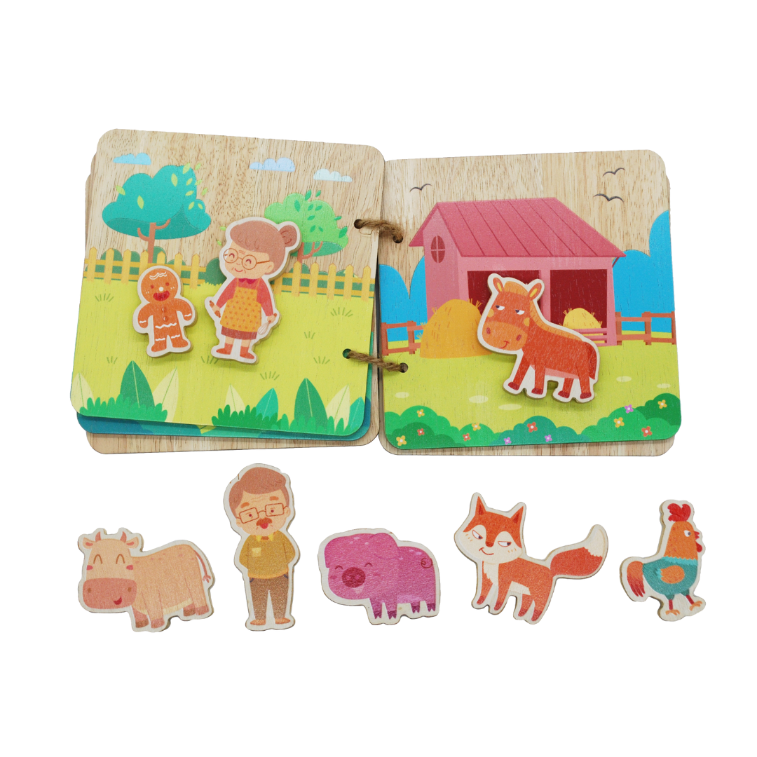 Gingerbread Man Book & Play Set