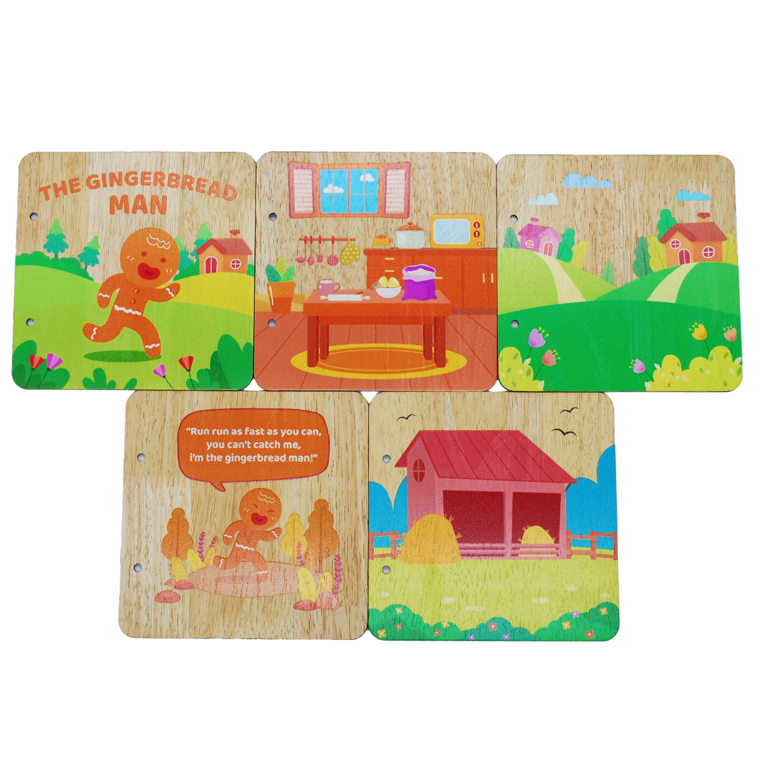 Gingerbread Man Book & Play Set