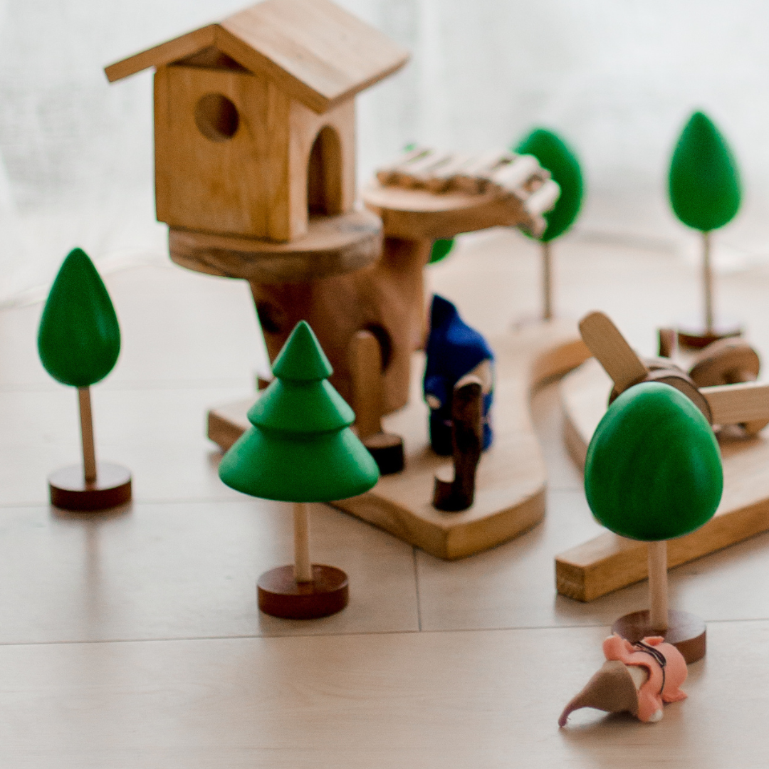 Wooden Tree Play Set