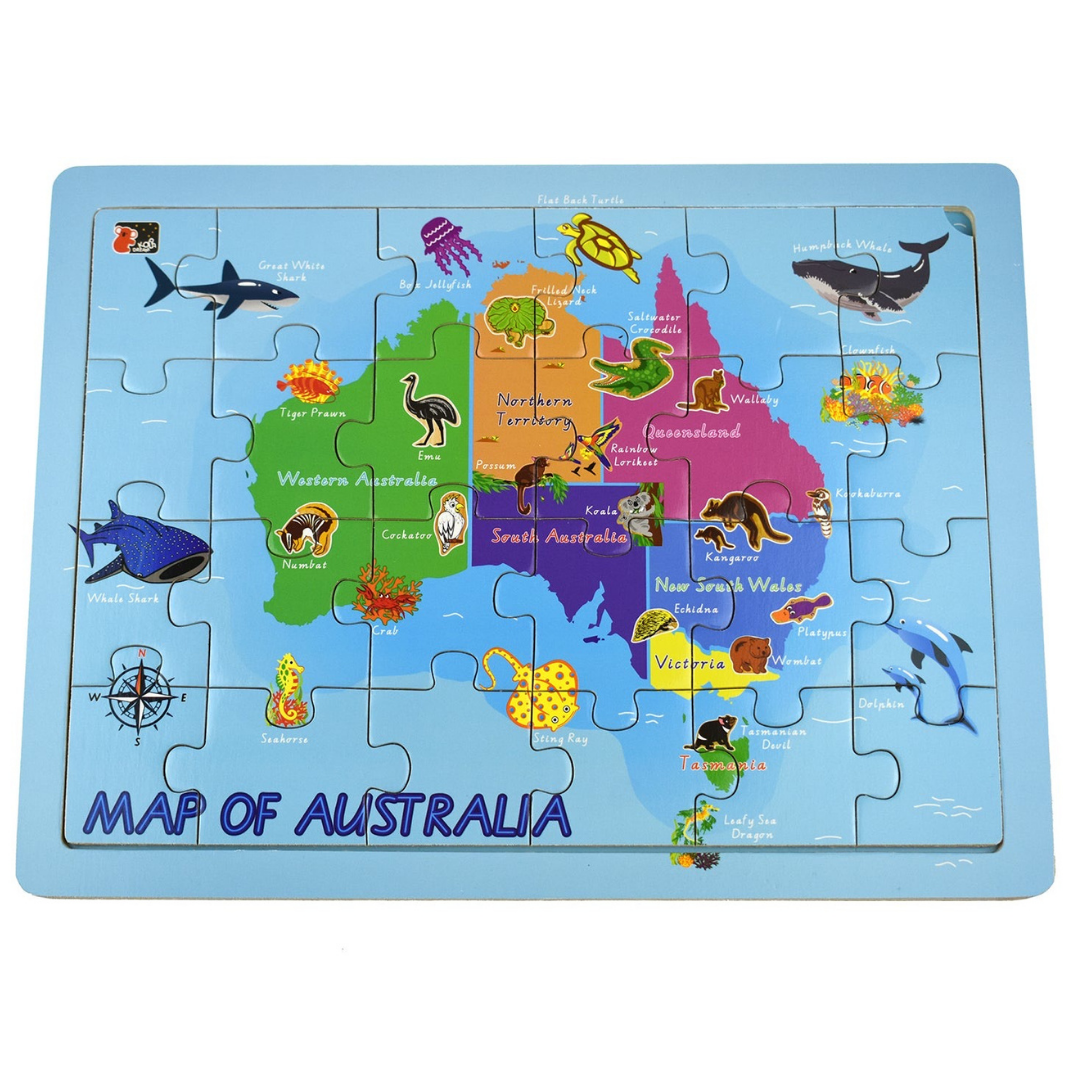Australian Map Jigsaw Puzzle