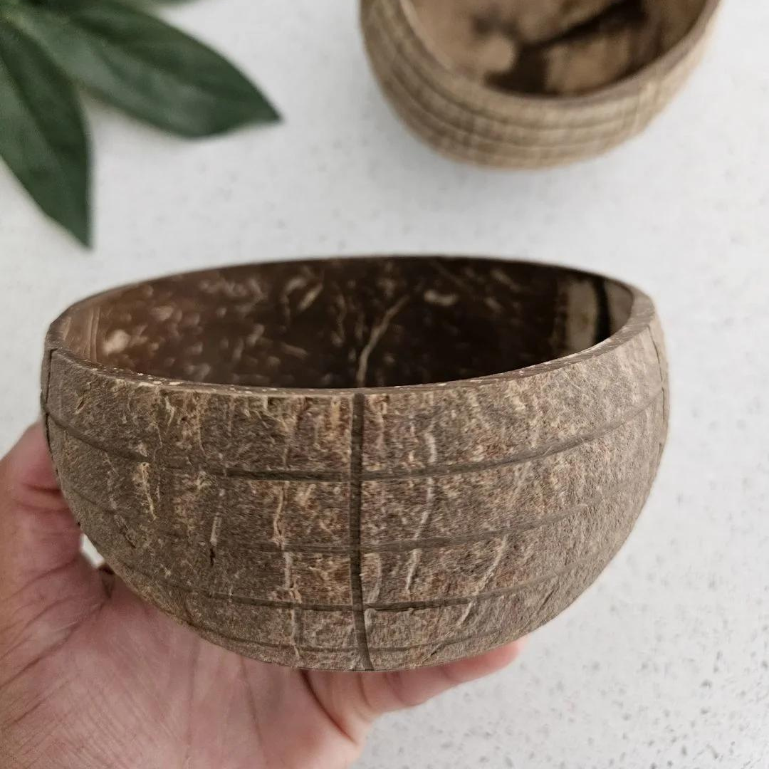 Check Pattern Coconut Bowl