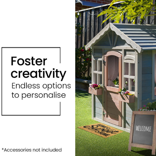 Cottage Style Wooden Outdoor Cubby House