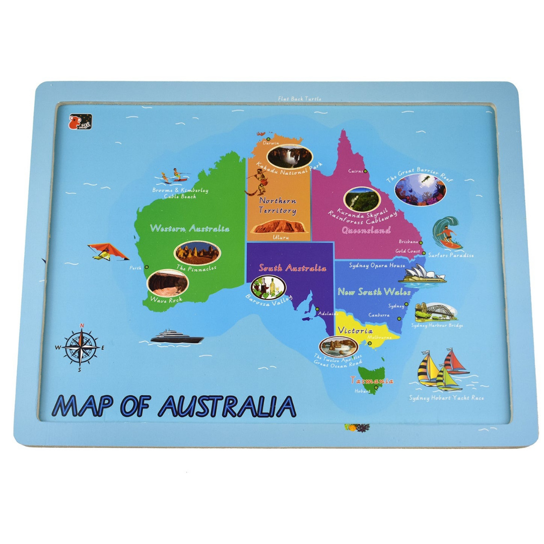 Australian Map Jigsaw Puzzle