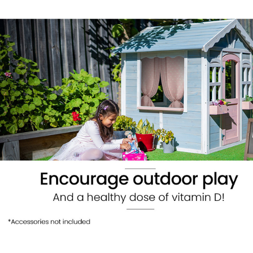 Cottage Style Wooden Outdoor Cubby House