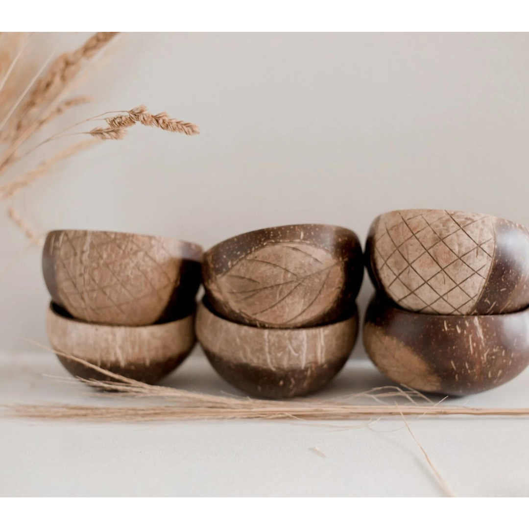 Patterned Coconut Bowls