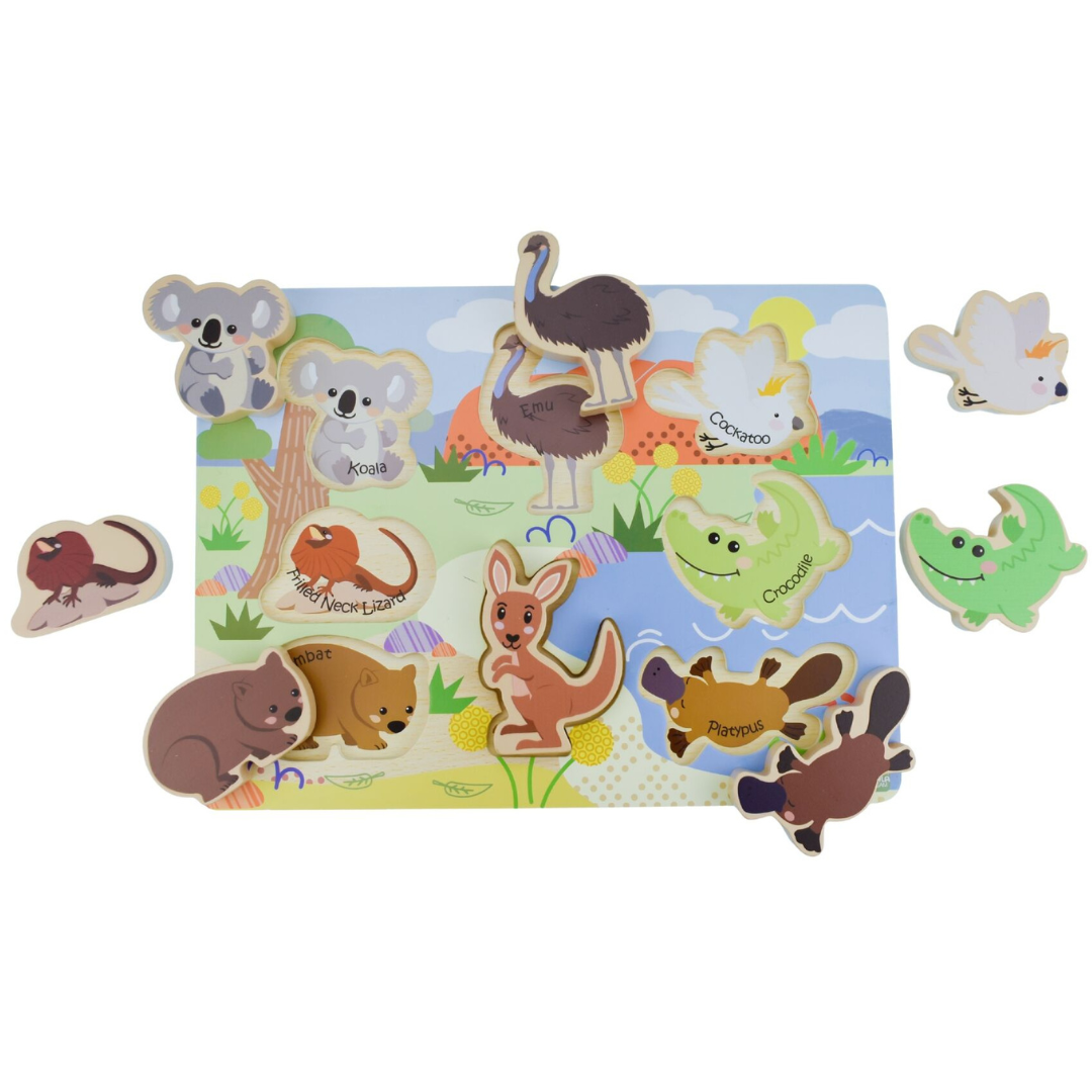 Australian Animal Wooden Chunky Puzzle