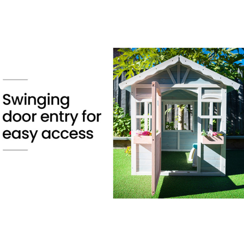 Cottage Style Wooden Outdoor Cubby House