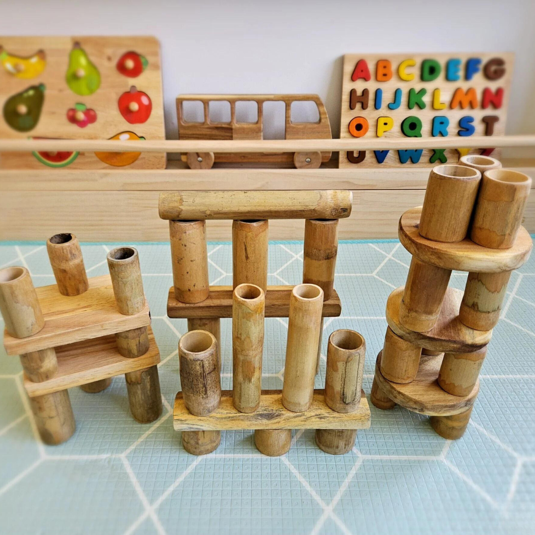 Bamboo building set 46 pcs