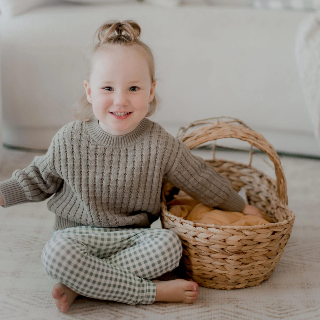 Water Hyacinth Doll Basket
