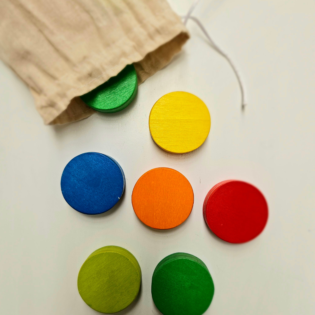 Rainbow Counting coins 18pcs