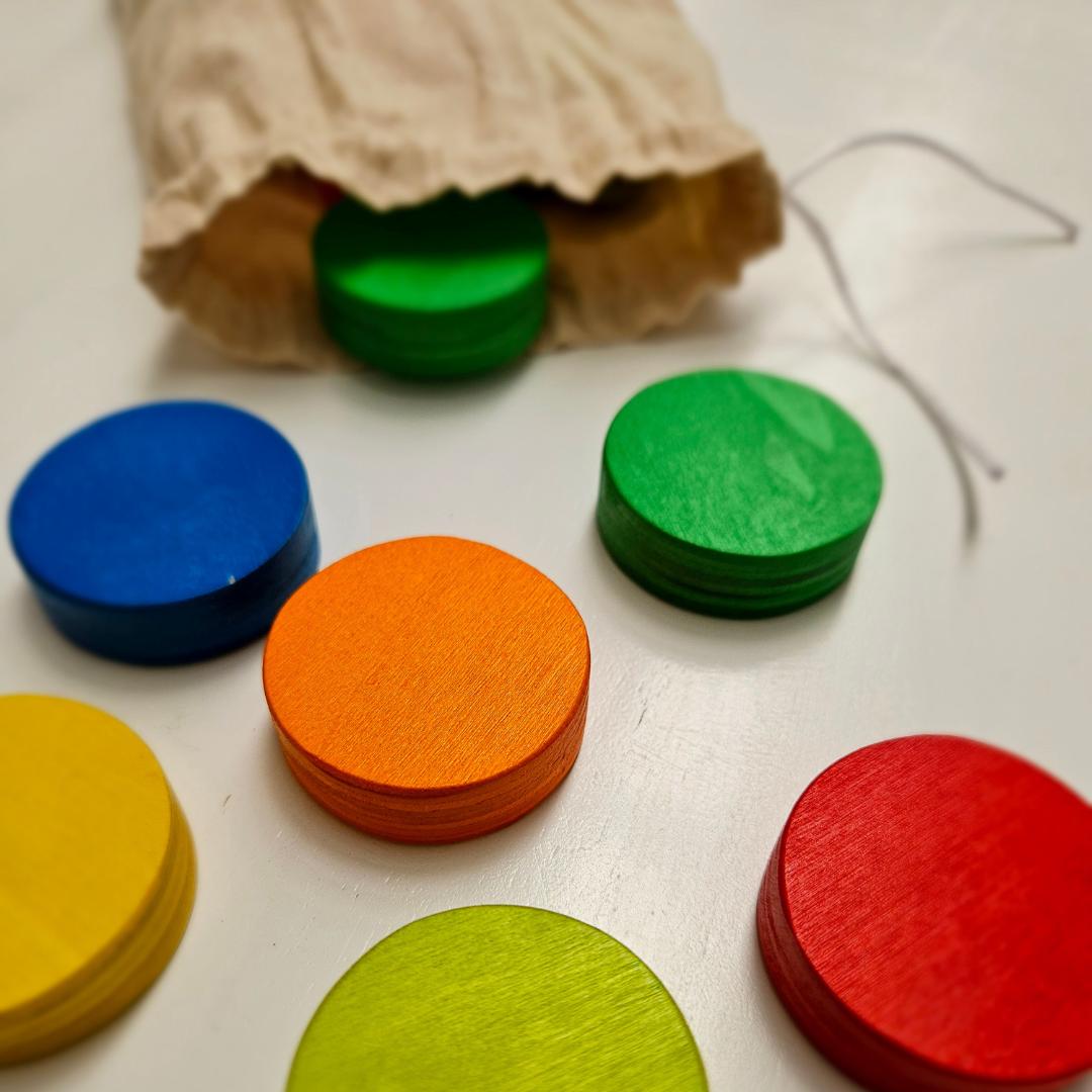 Rainbow Counting coins 18pcs