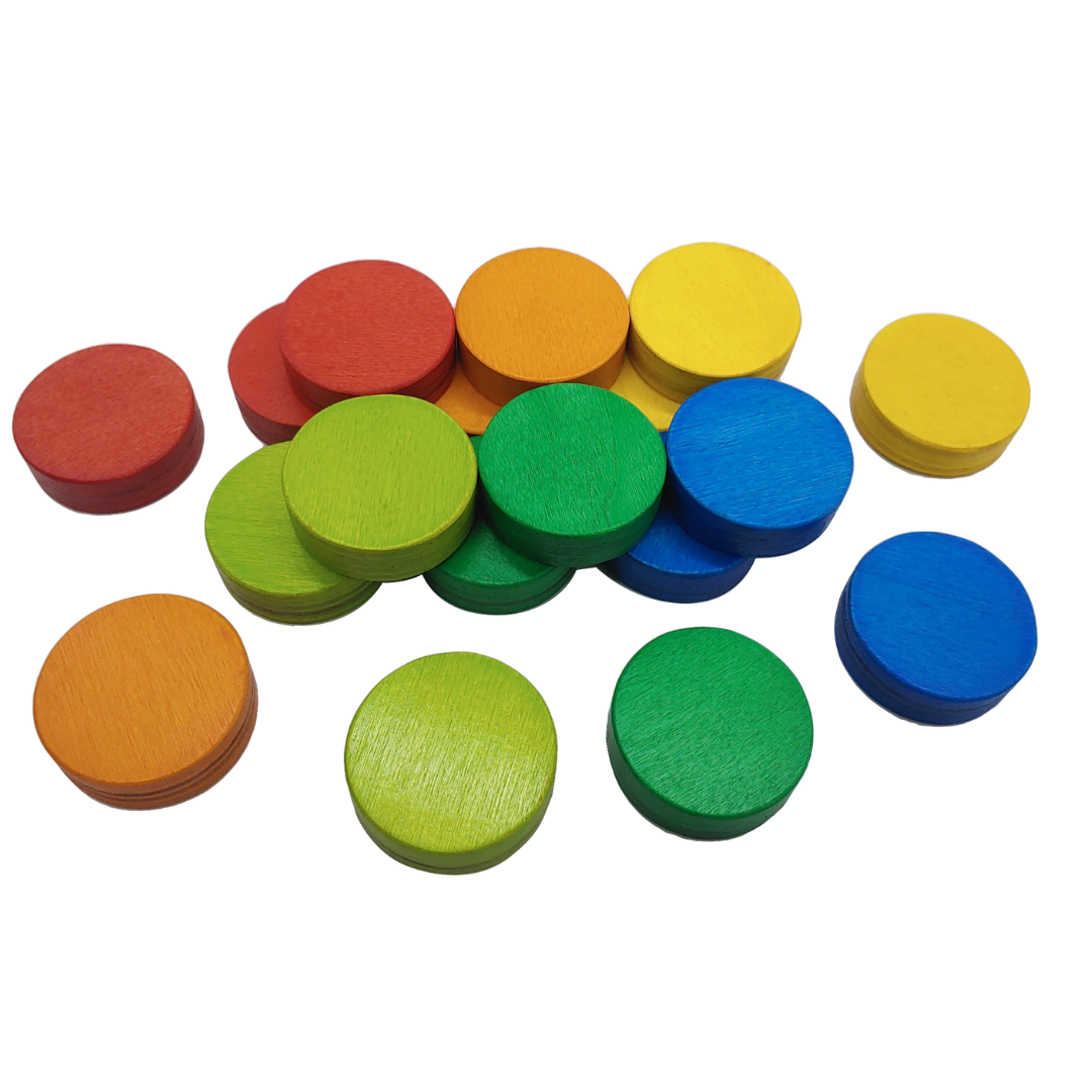 Rainbow Counting coins 18pcs