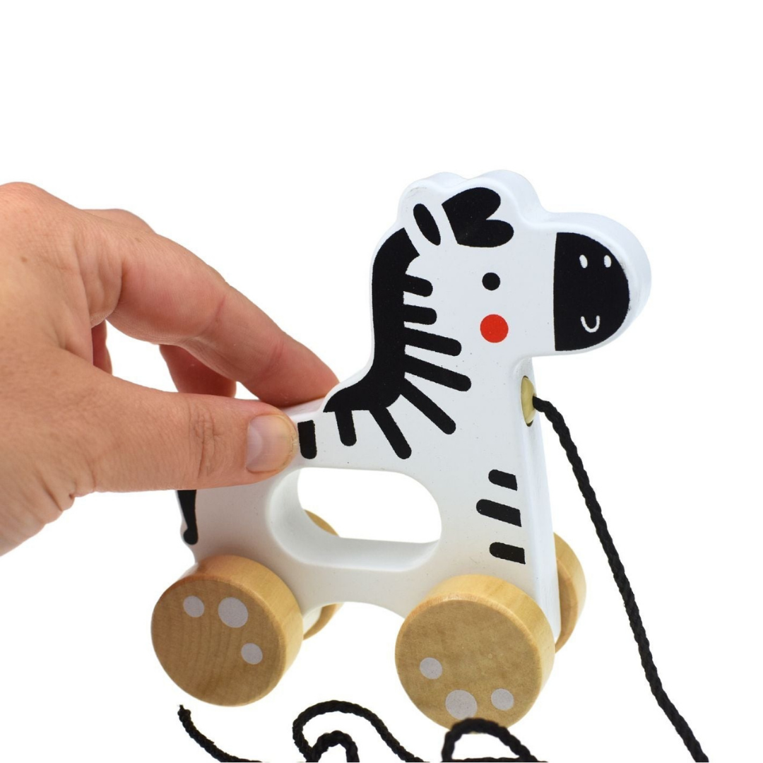 Wooden Pull Along - Zebra