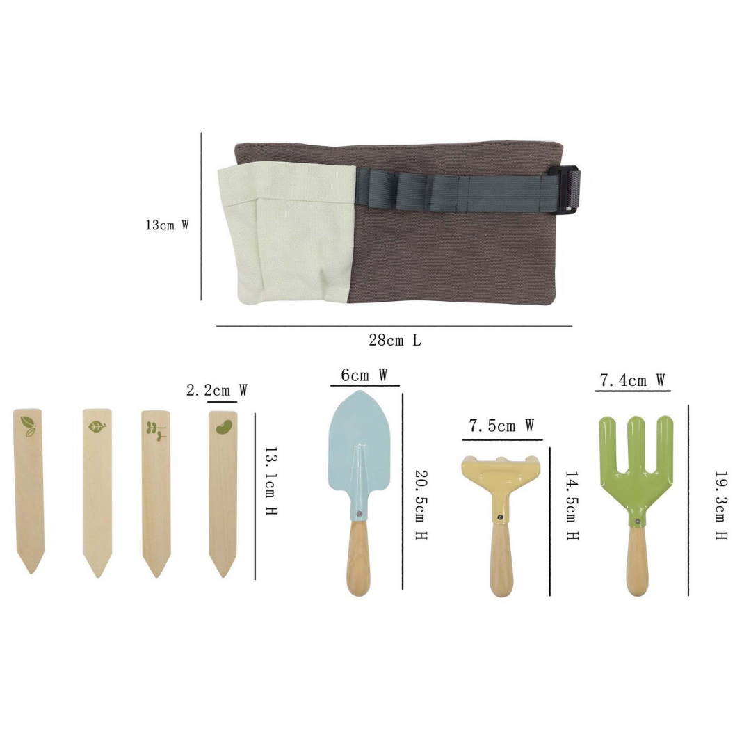 Garden Belt With Tools & Name Tag