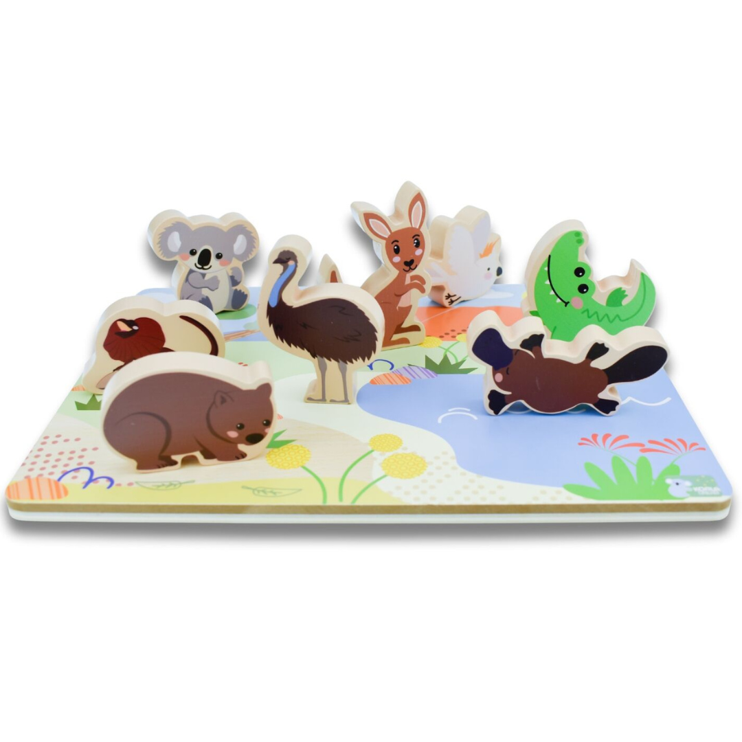 Australian Animal Wooden Chunky Puzzle