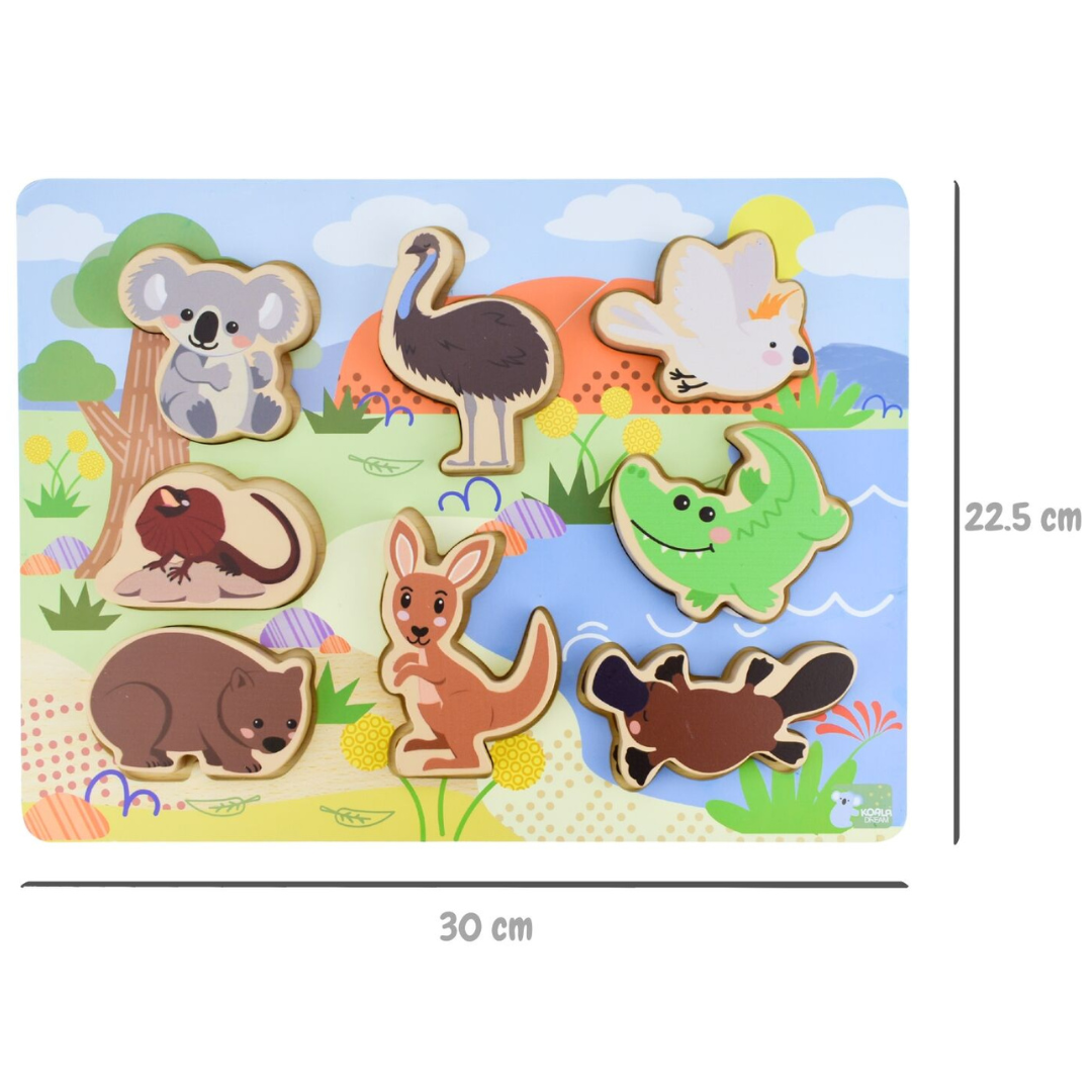 Australian Animal Wooden Chunky Puzzle