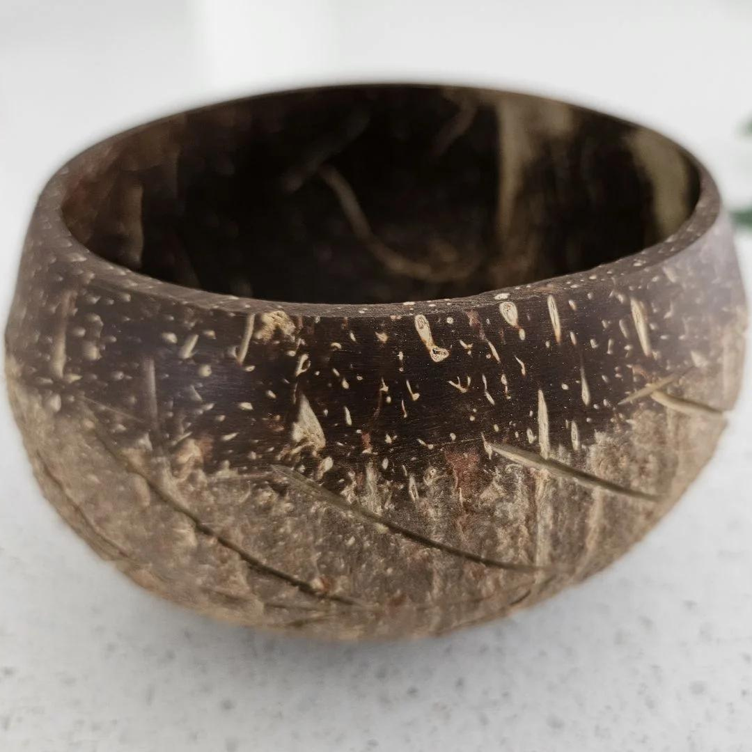 Fish Bone Pattern Coconut Bowl