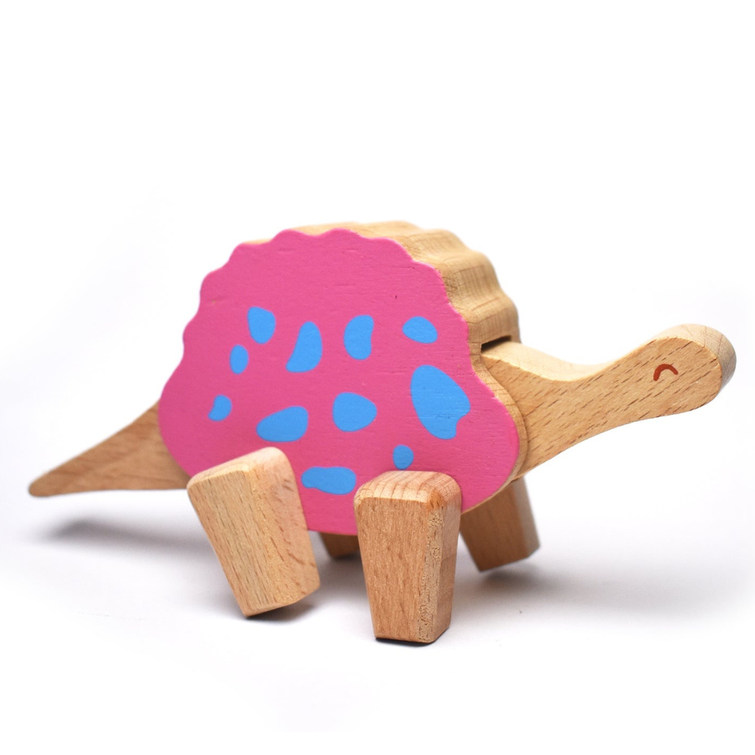6 Assorted Wooden Dinosaur