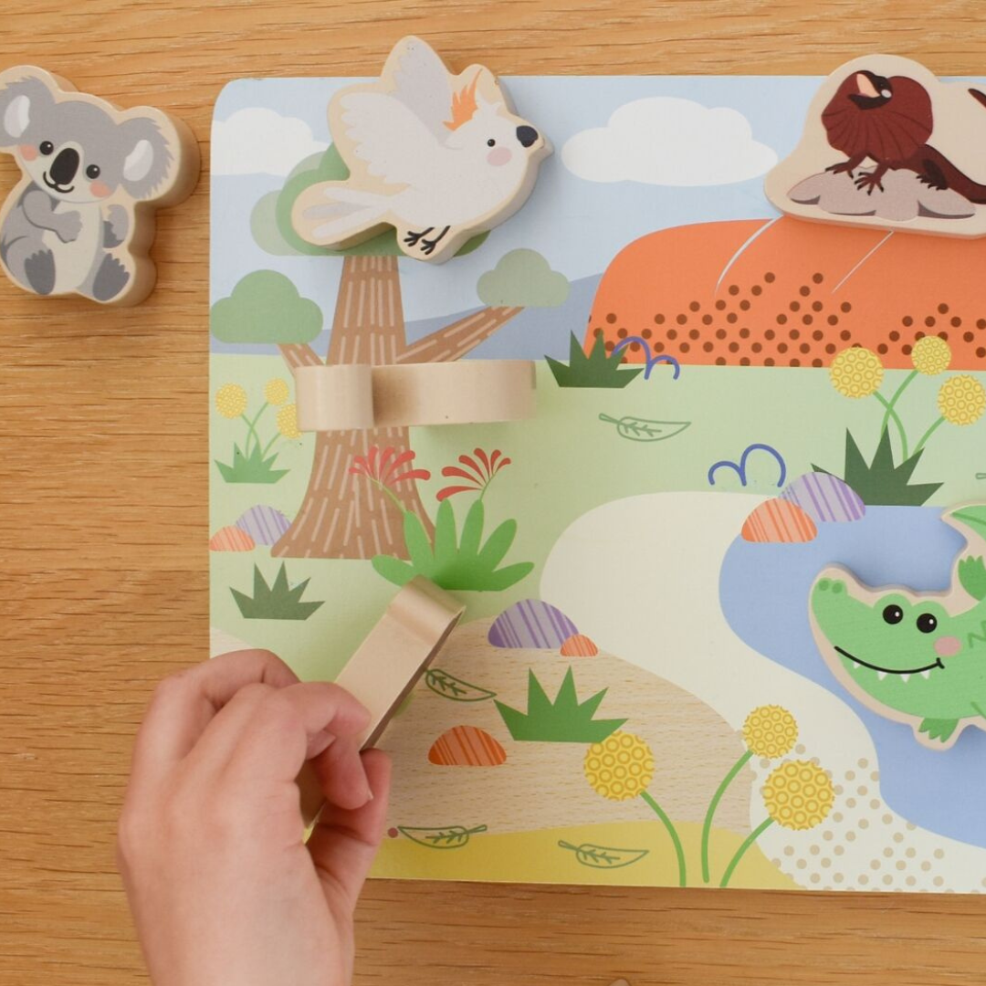 Australian Animal Wooden Chunky Puzzle