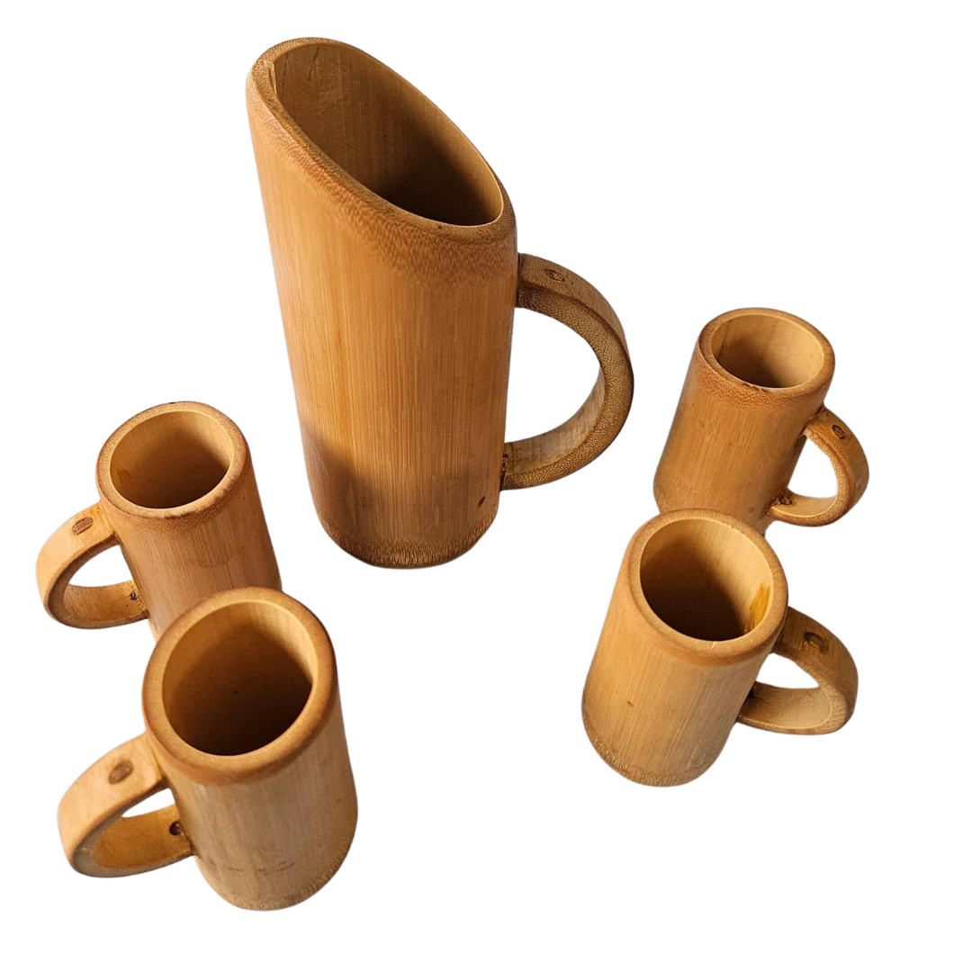 Bamboo Jug and Cup Set