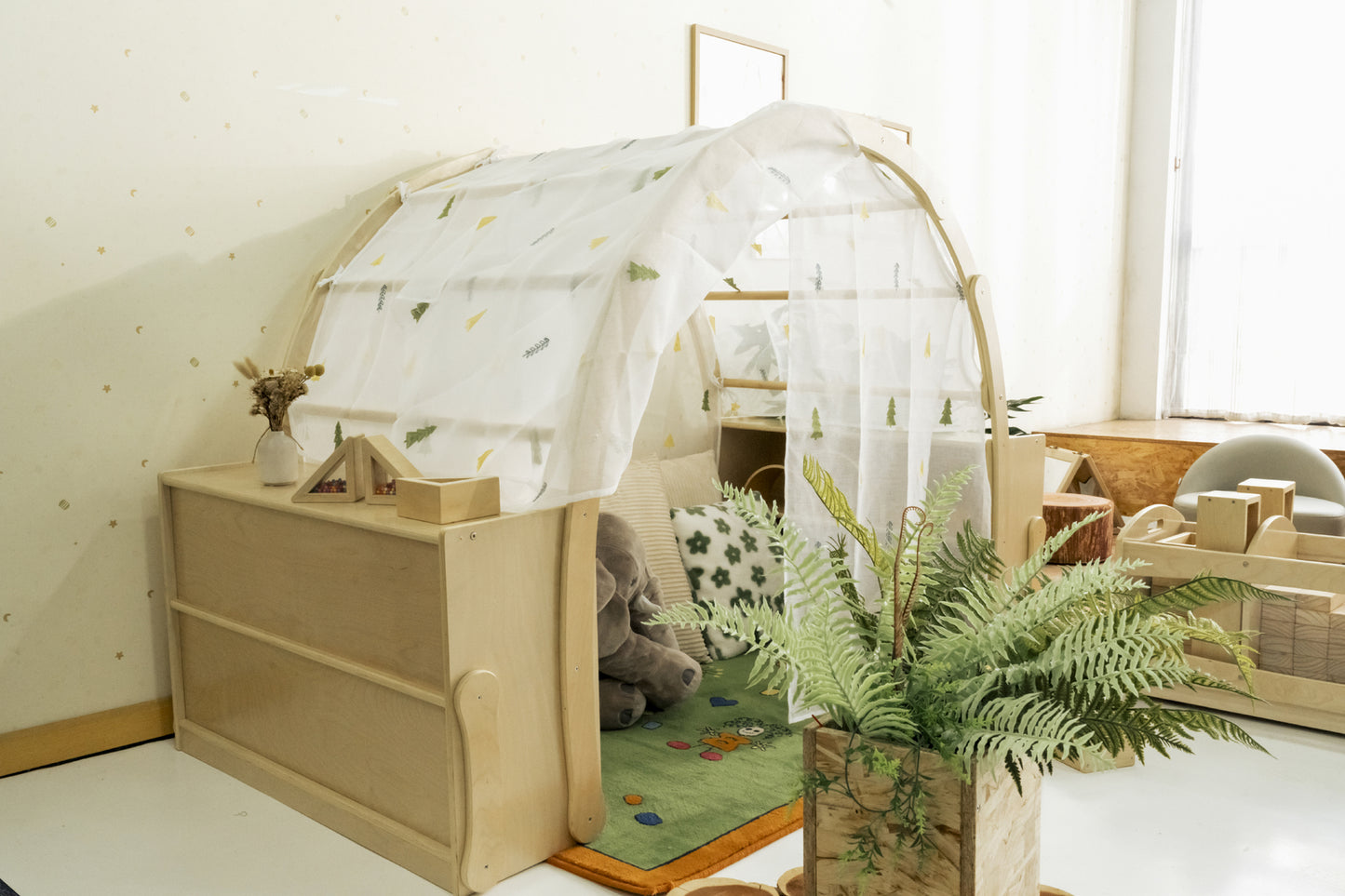 Quiet Space Cubby With Storage Cabinet