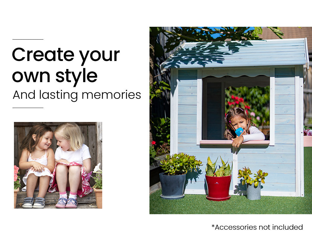 Cottage Style Wooden Outdoor Cubby House