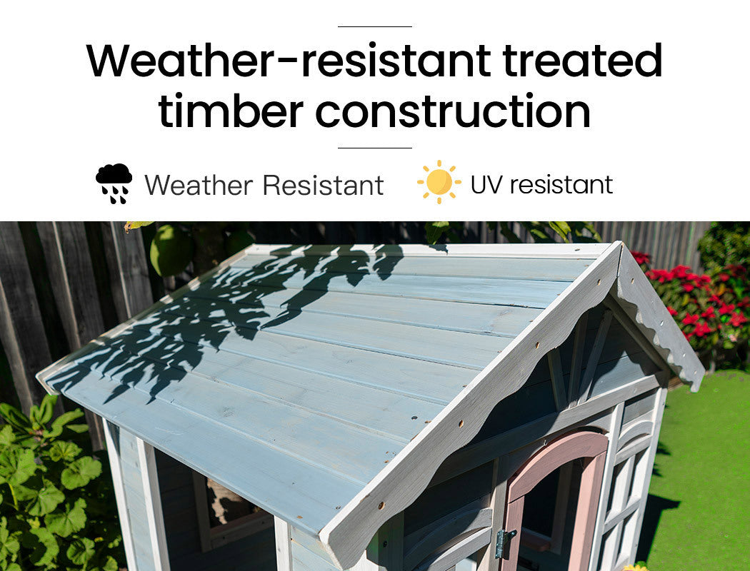 Cottage Style Wooden Outdoor Cubby House