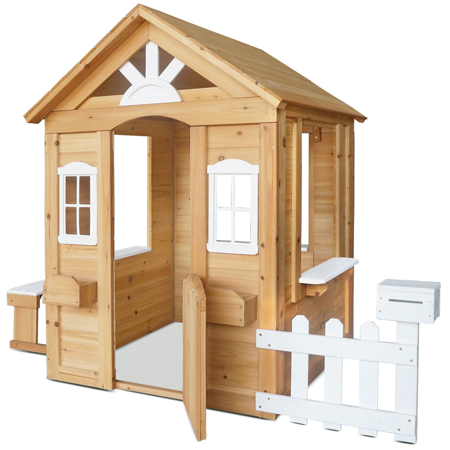Kids Cubby House Natural