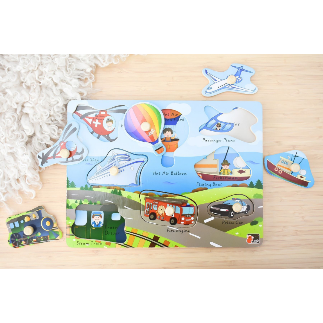 Transport Peg Puzzle