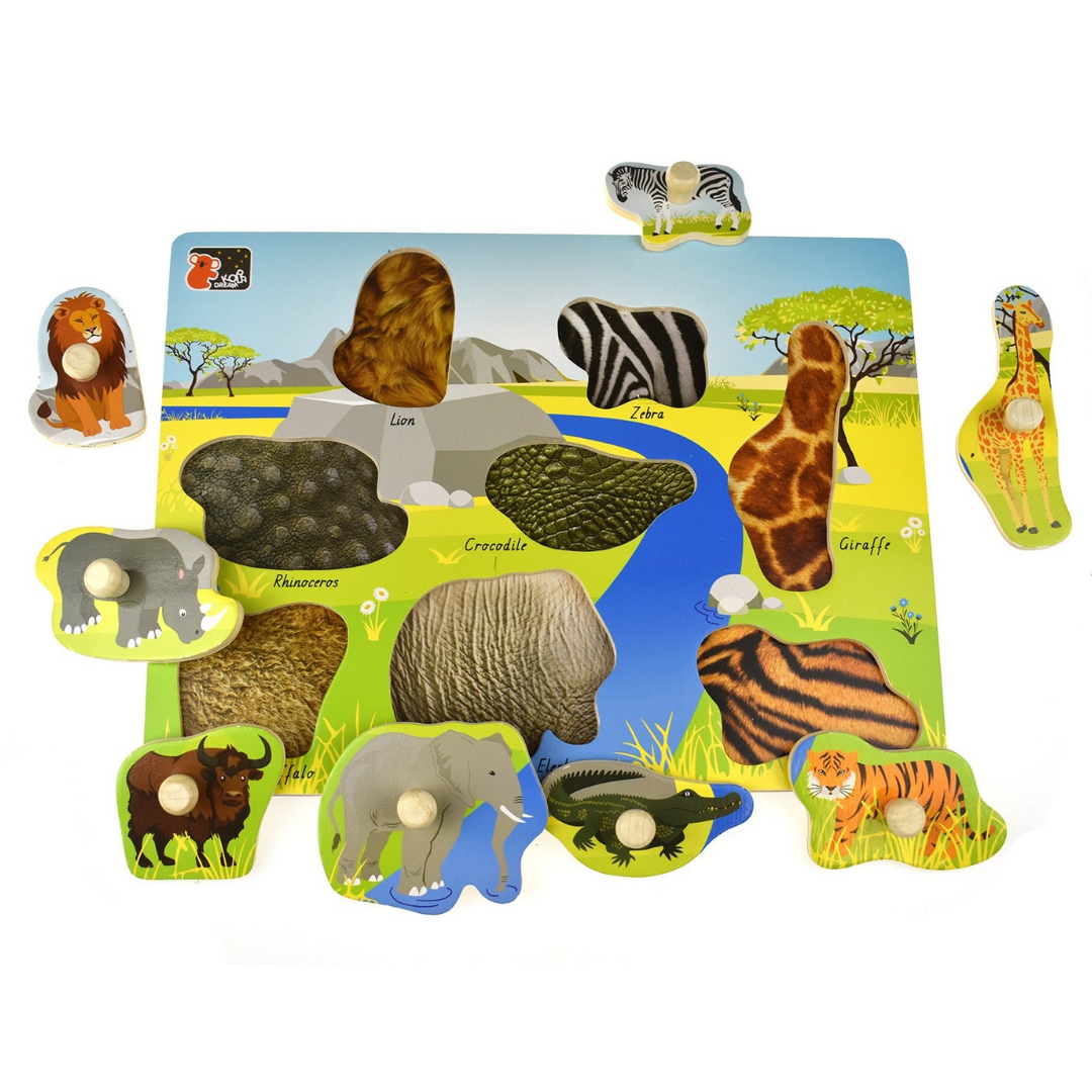 Wild Animal Peg Puzzle