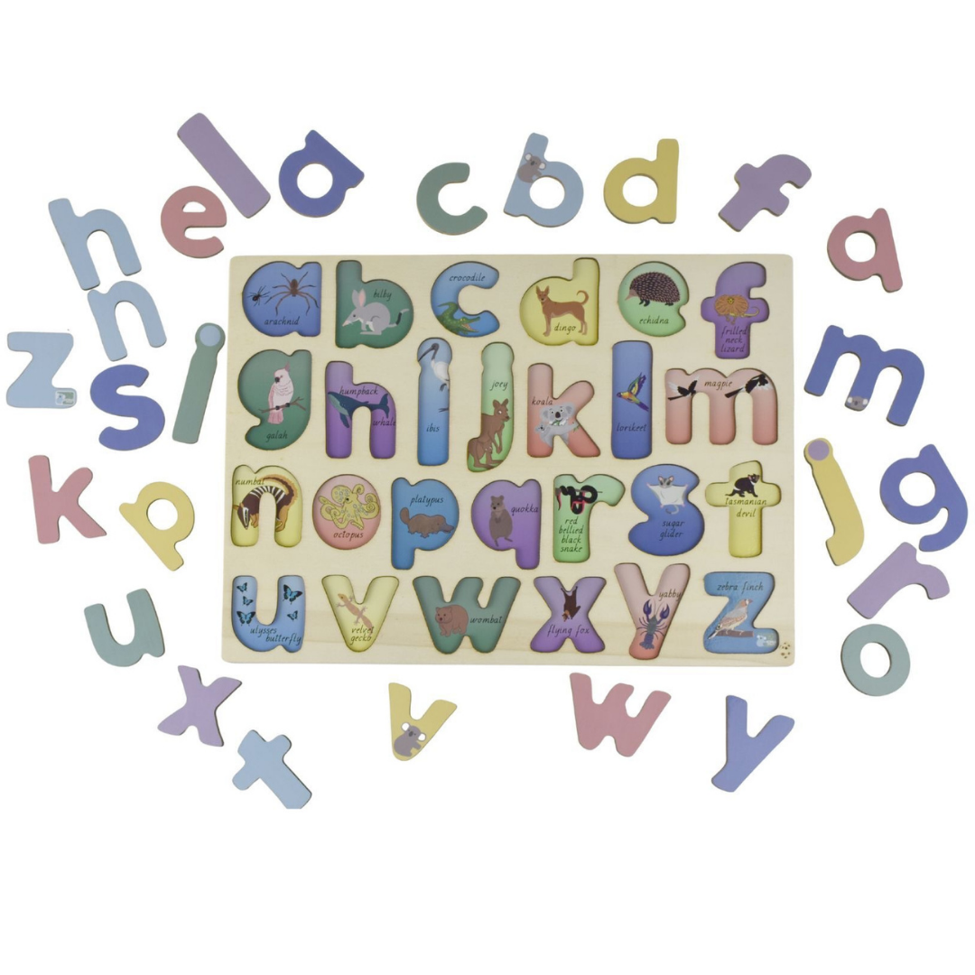 Australian Animals A-Z Lowercase Alphabet Puzzle