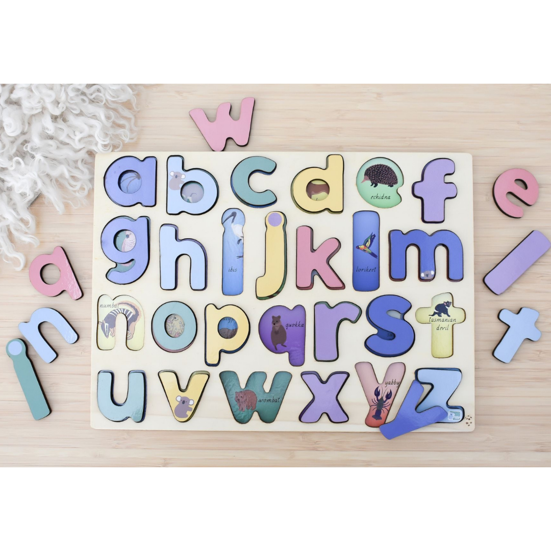 Australian Animals A-Z Lowercase Alphabet Puzzle