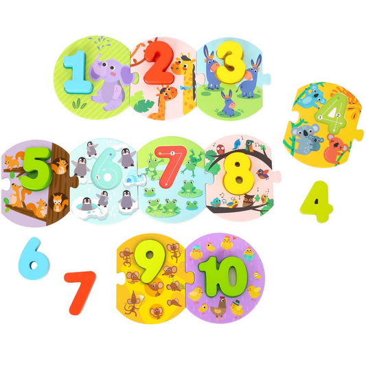 Number Puzzle in Carry Box