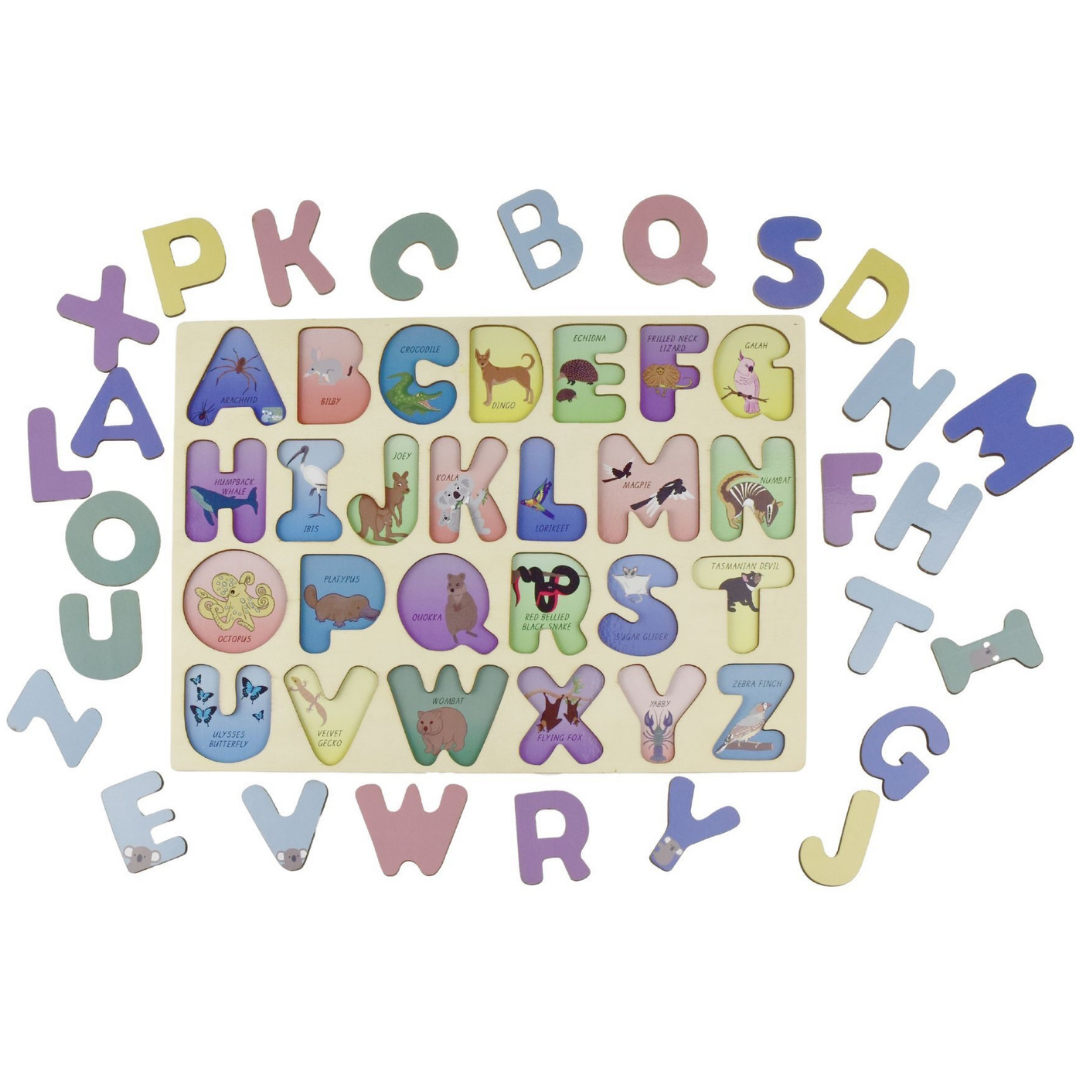 Australian Animals A-Z Uppercase Alphabet Puzzle