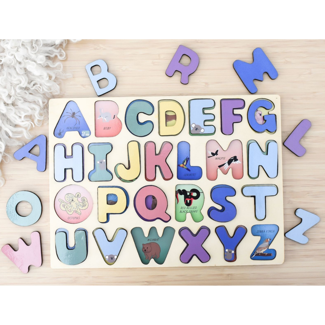 Australian Animals A-Z Uppercase Alphabet Puzzle