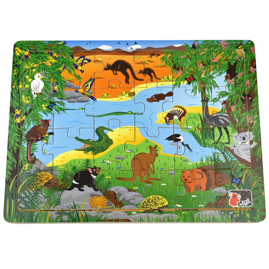 Australian Animal And Names Jigsaw Puzzle 24pcs