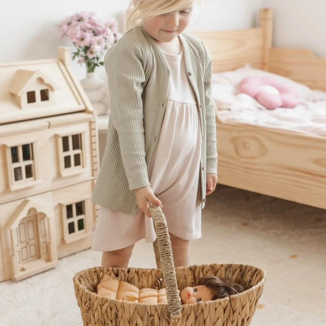 Wicker Dolls Basket