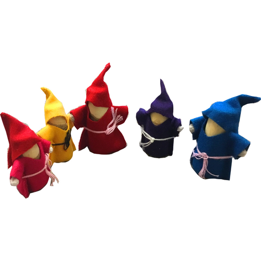 Wooden Gnomes set of 5