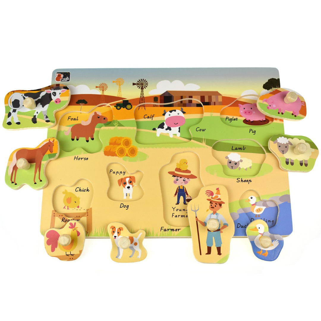 Australian Farm Peg Puzzle