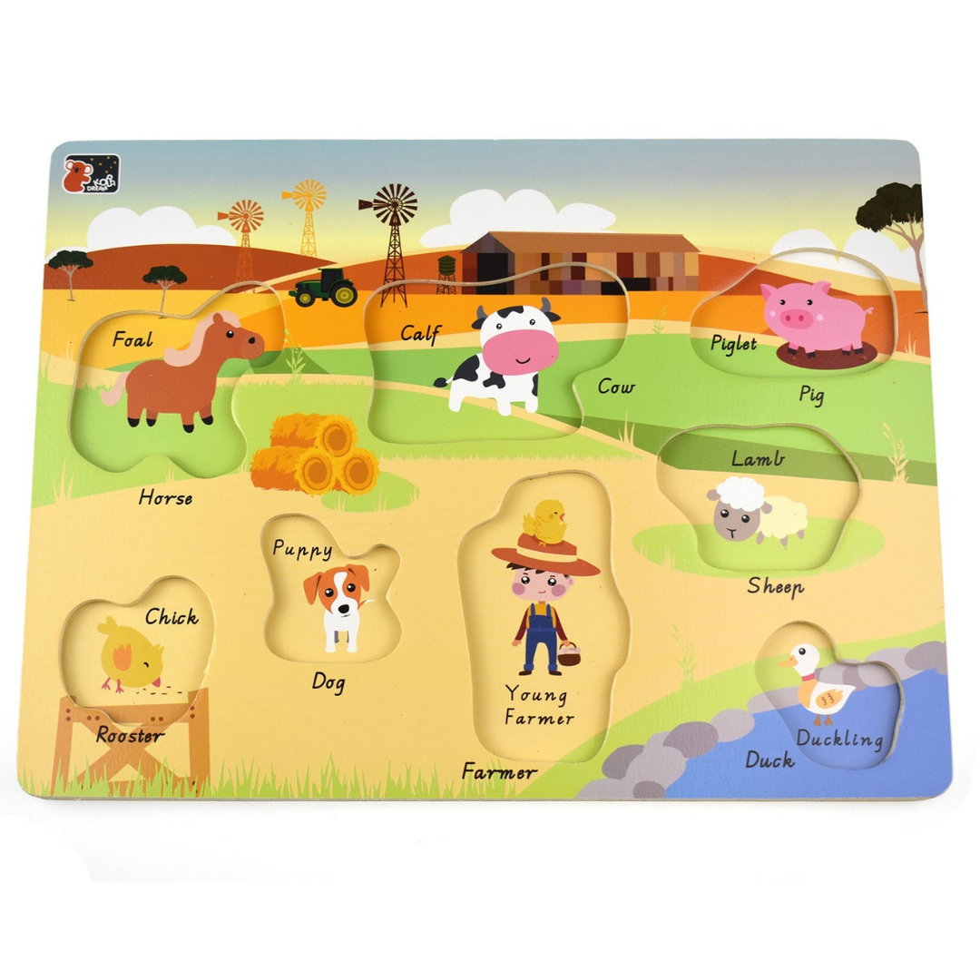 Australian Farm Peg Puzzle