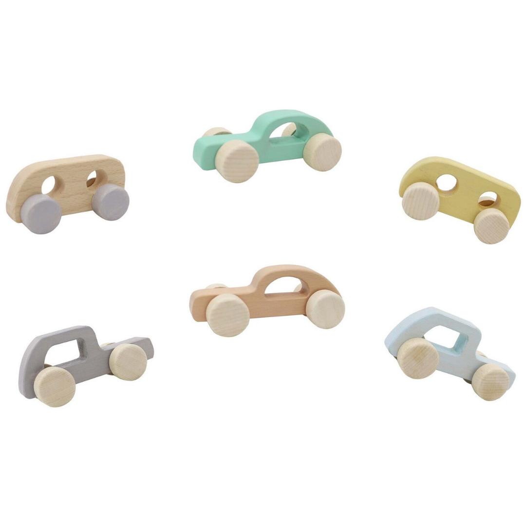 Wooden Cars - Set of 6