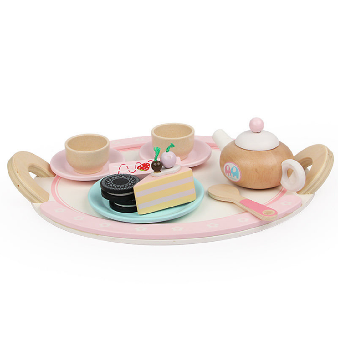 Kids Wooden Kitchen Tea Set