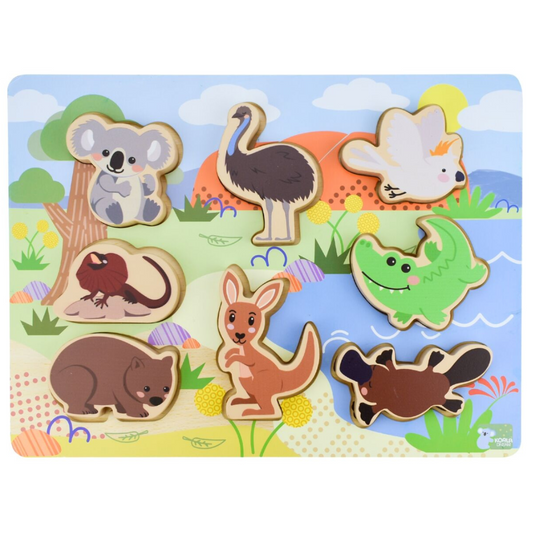 Australian Animal Wooden Chunky Puzzle