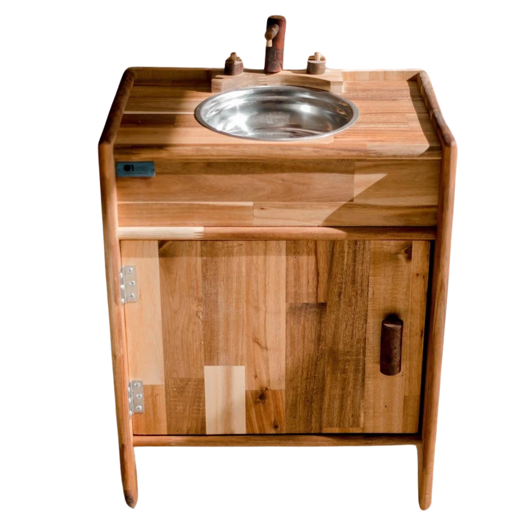 Natural wooden sink