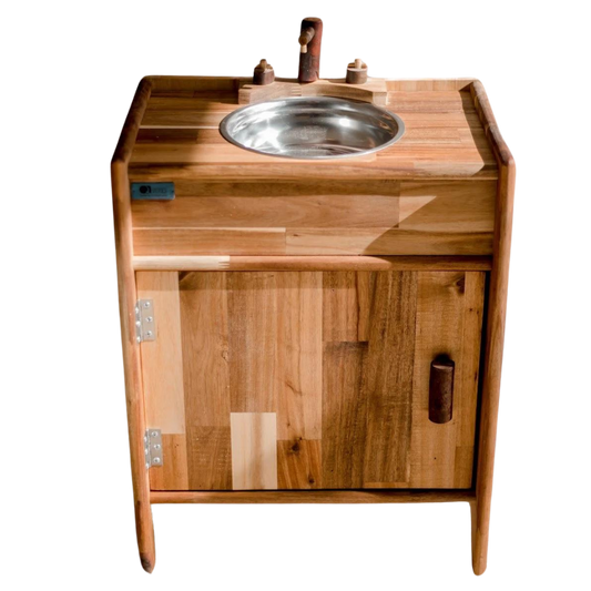 Natural wooden sink