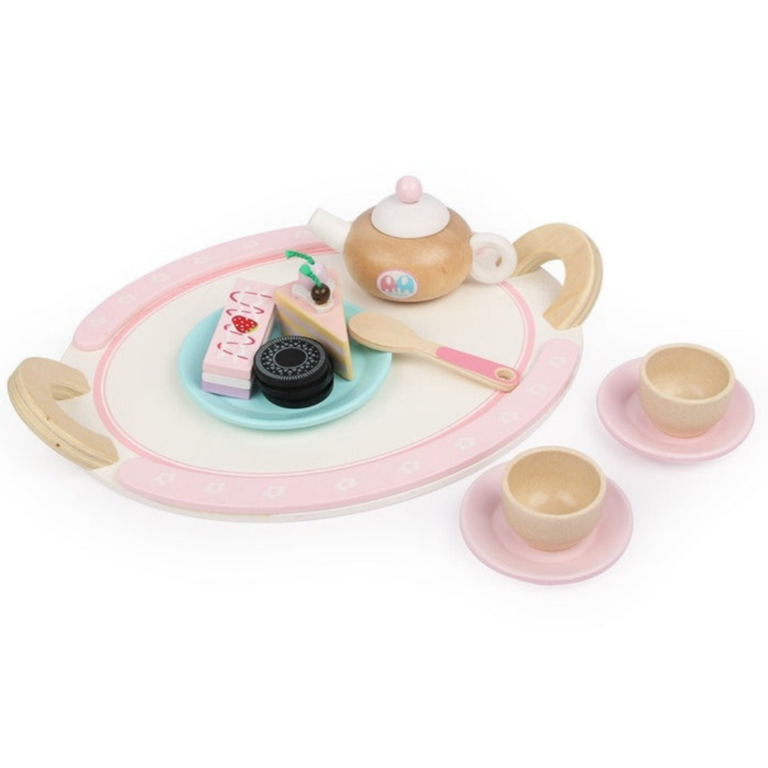 Kids Wooden Kitchen Tea Set