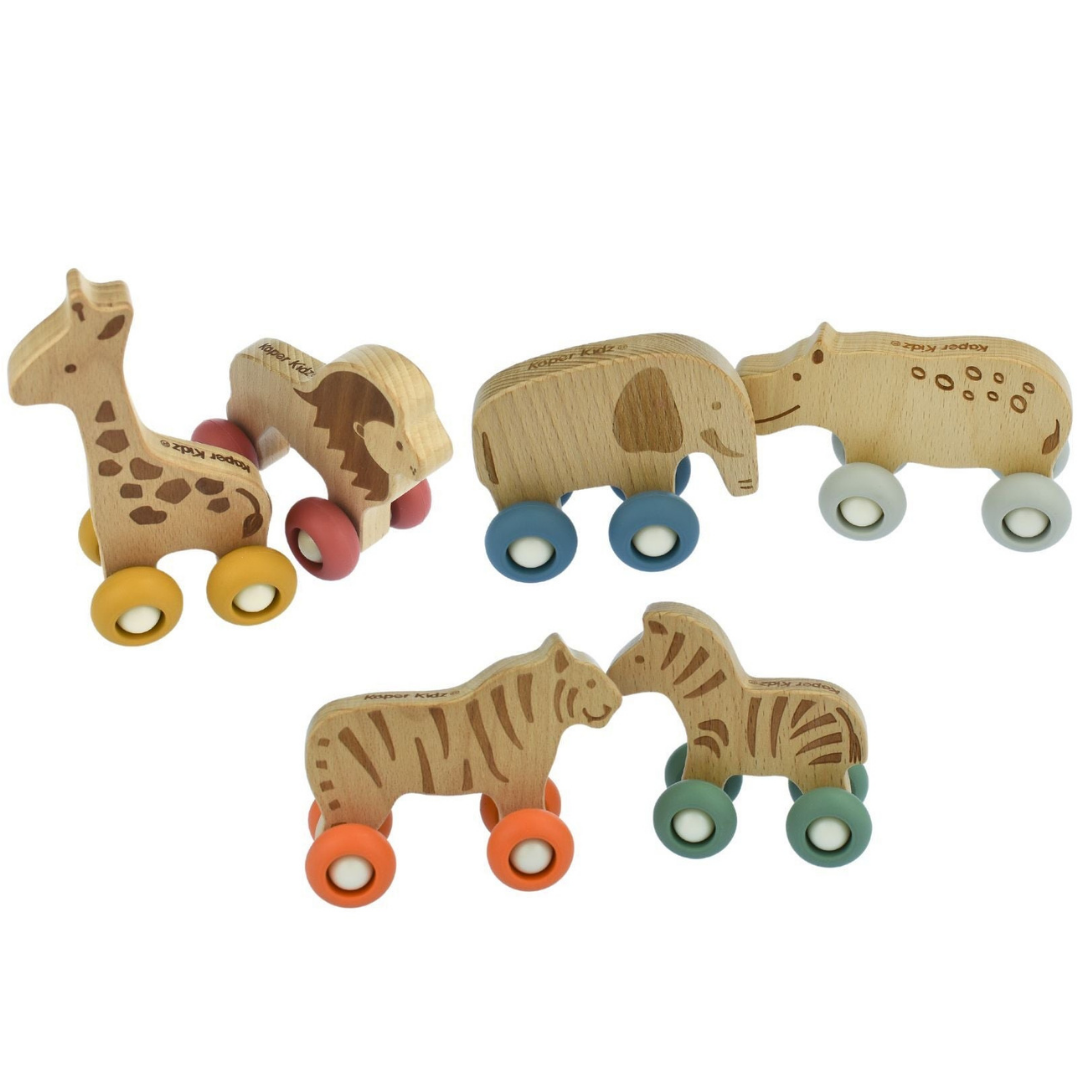 Wildlife Wooden Animals Pack of 6