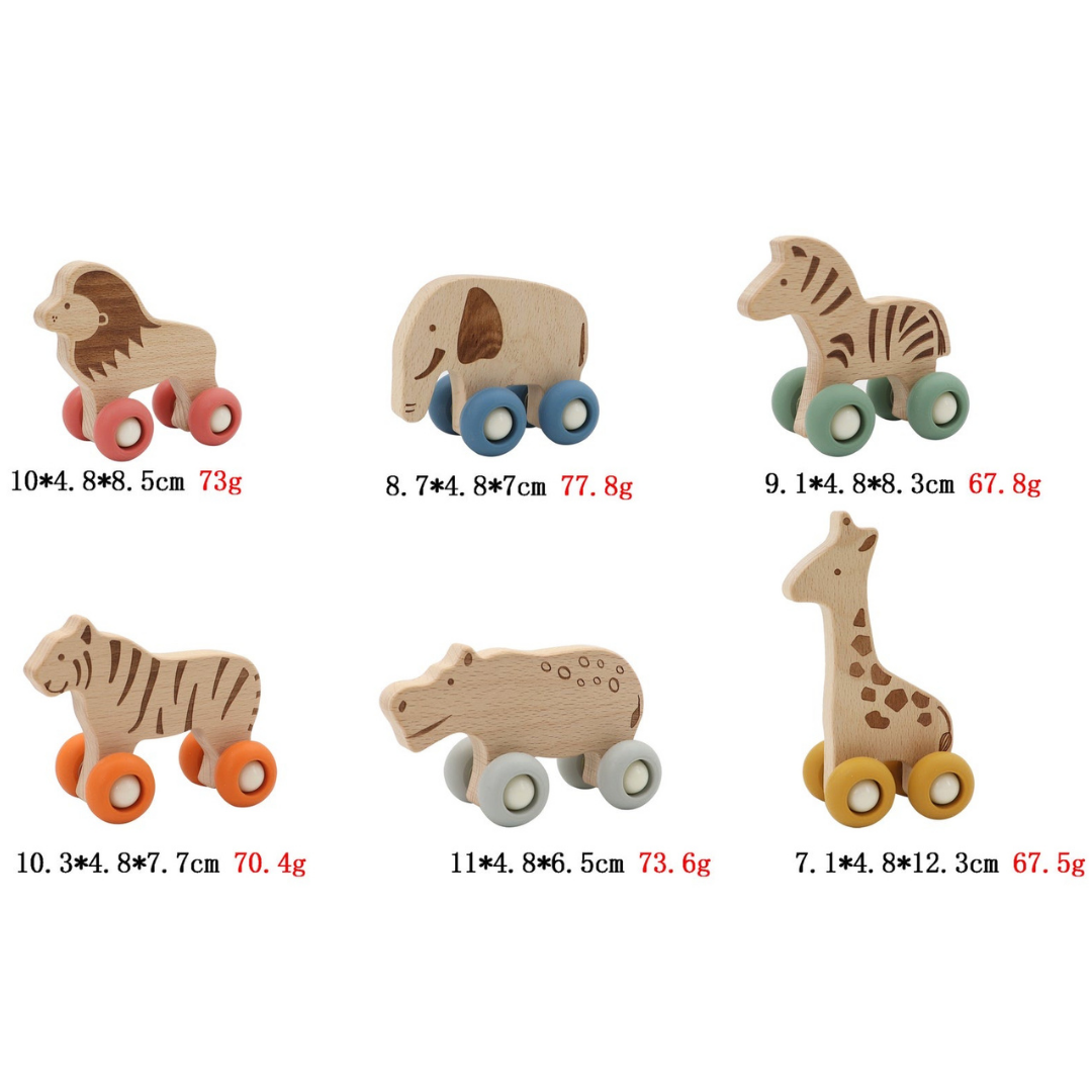 Wildlife Wooden Animals Pack of 6